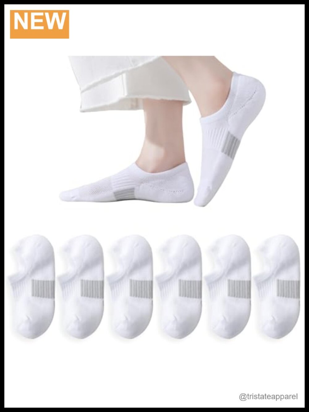 No Show Socks Women Athletic Ankle Cushioned Running Low Cut Non Slip Footies